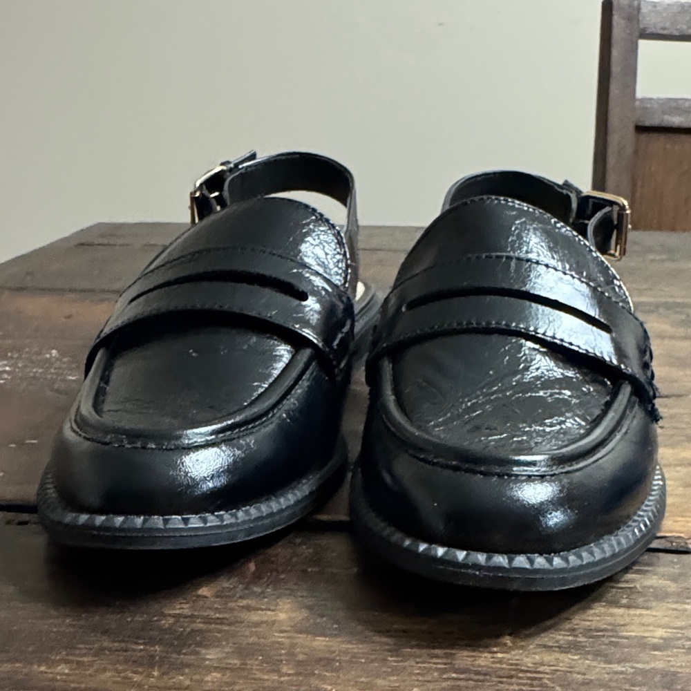 Dolce Vita Black Leather Loafers - Picture 6 of 7